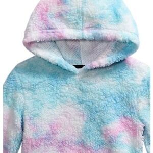 Big Girls Insta Faux Fur Pullover Hoodie Graphic T-shirt with Leggings 3 Piece